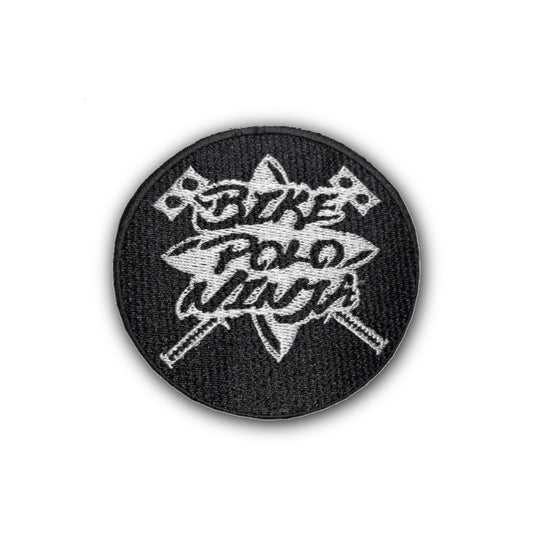 Bike Polo Ninja Logo Embroidered Patch