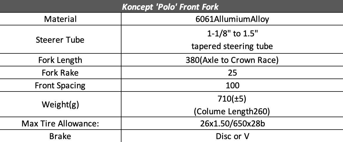 Koncept Bike Polo Frame 'zeke' V3.5_DB w/front fork オリジナルバイクポロ専用フレーム/フォークセット_ジック V3.5_DB_SPECIAL OFFER!