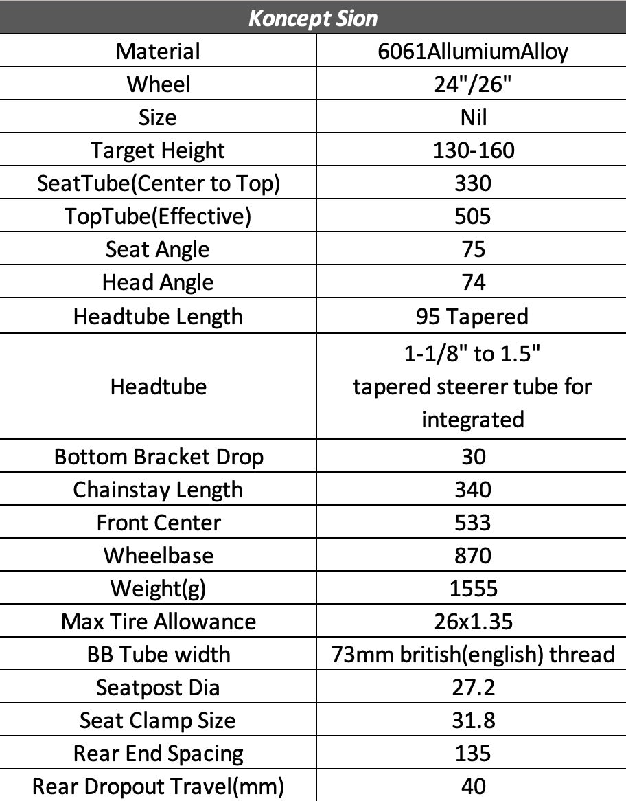 Koncept 24" Junior Bike 'sion' コンセプト24"ジュニアバイク_サイオン
