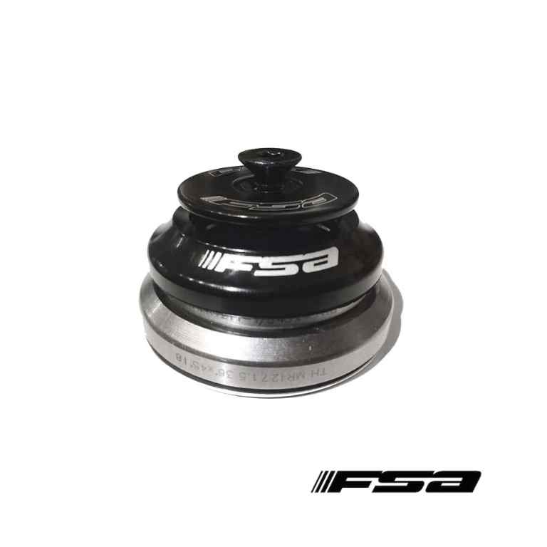 Serie Sterzo FSA Orbit C-40 Per Bici – Calotte Superiori In Carbonio E Alluminio, 1-1/8" - 1-1/4" Tapered, Altezza 15mm, Unisex